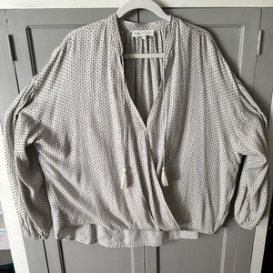 Loft Lou & Grey Blouson Hem Blouse